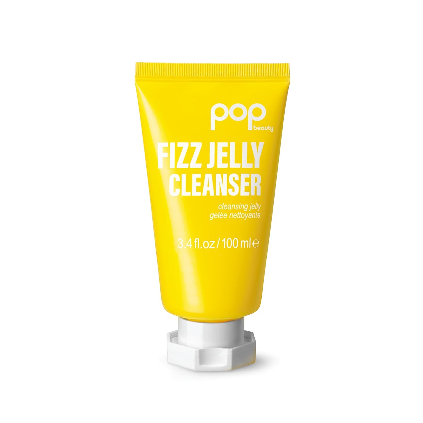 POP Beauty FIZZ JELLY CLEANSER – Gel de gel con textura, limpia e ilumina la piel, elimina los residuos de maquillaje | 3.4 onzas líquidas