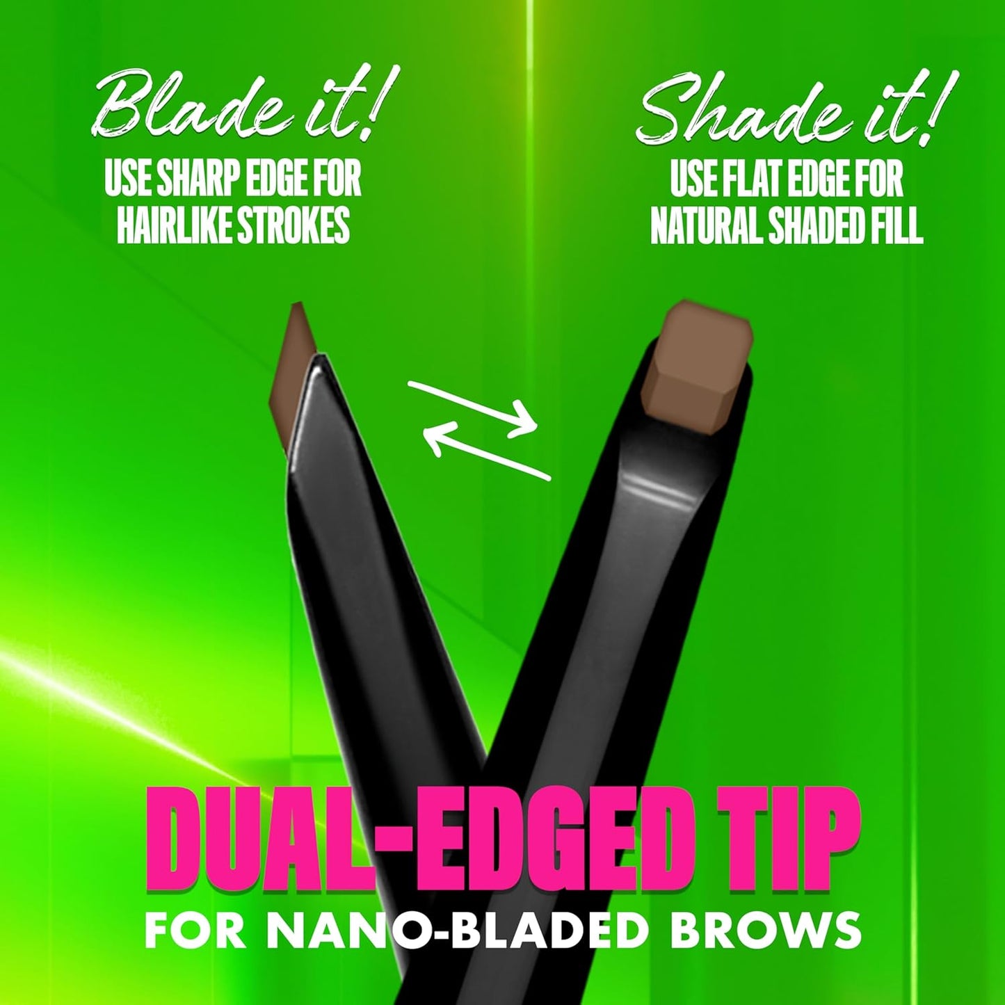 NYX Professional Makeup Blade Shade Brow Pencil Tono Auburn Lápiz de ceja de dos puntas resistente a desvanecimientos y transferencias dura hasta 16H