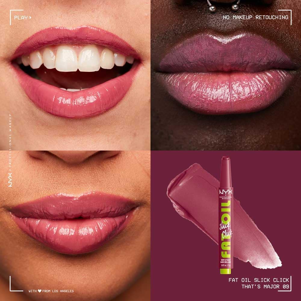 NYX Fat Oil Slick Click Brillo de labios en barra