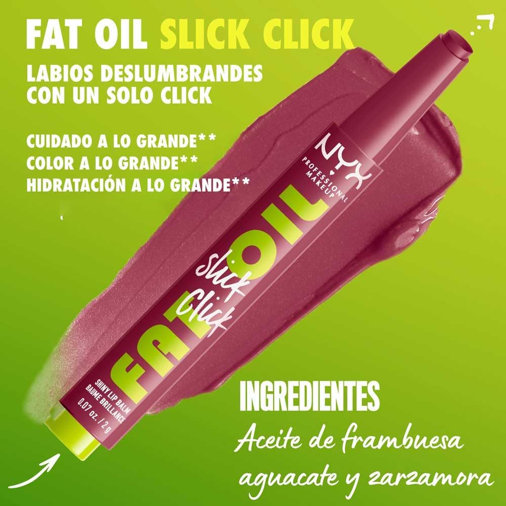 NYX Fat Oil Slick Click Brillo de labios en barra