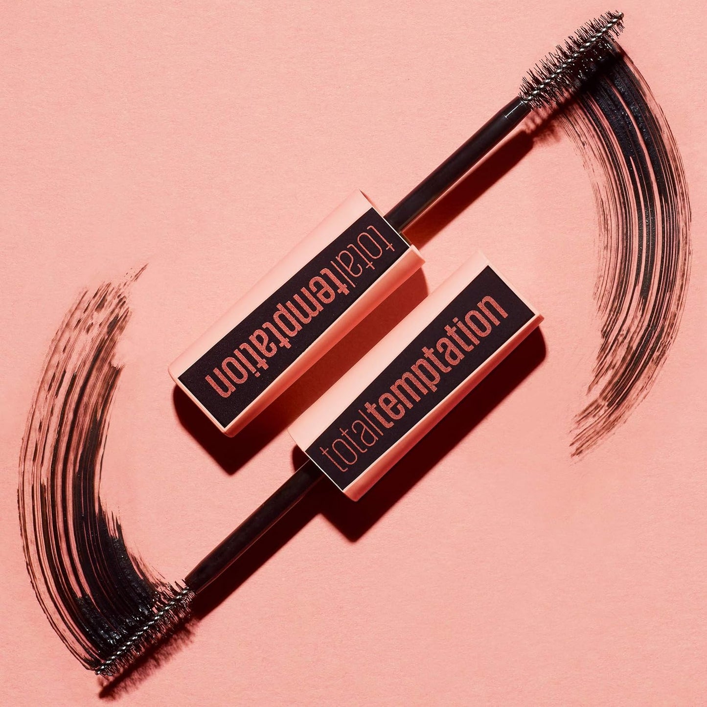Maybelline Makeup Total Temptation Washable Mascara, Blackest Black Volumizing Mascara, 0.27 fl oz
