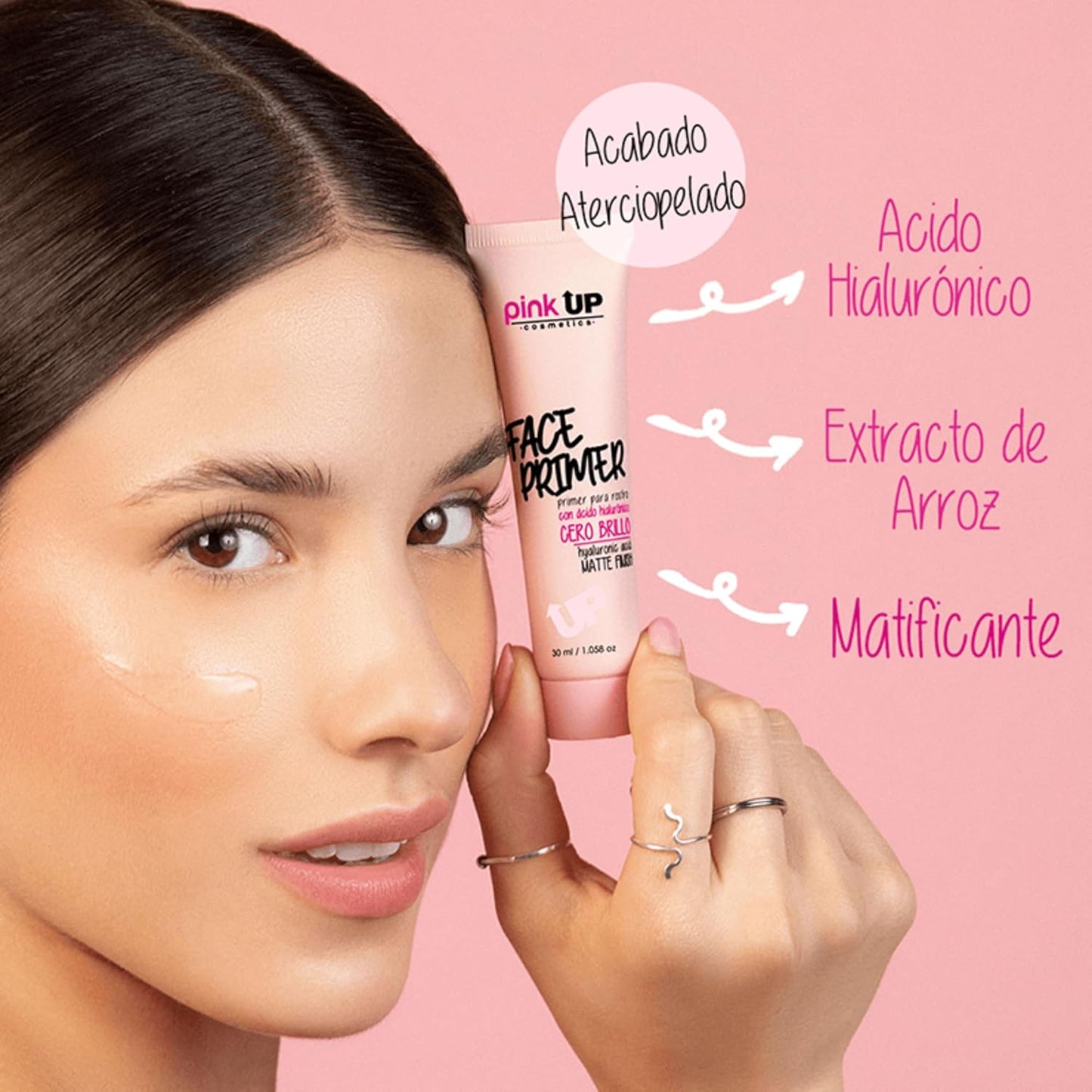 pink UP cosmetics Face primer con ácido hialurónico