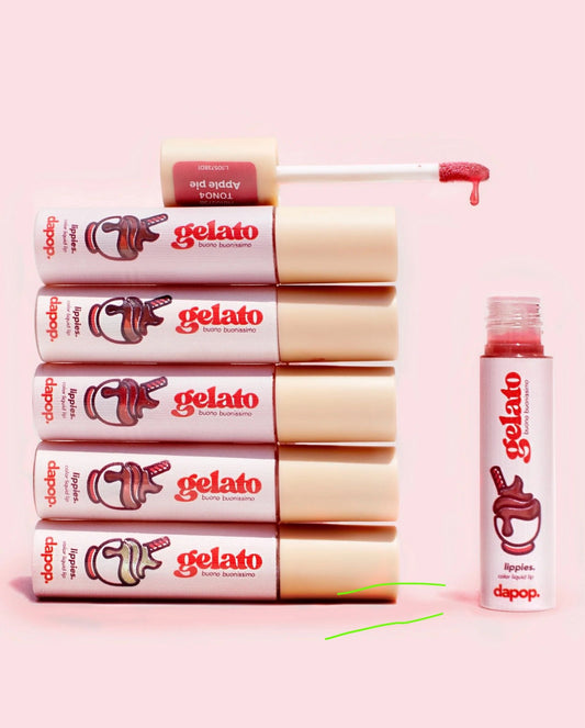 Set 6 Pzas Labiales Gloss Tinta Labial Mousse Gelato Dapop