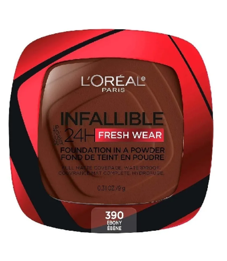 L'Oréal Paris Base en Polvo Infallible Fresh Wear 24H Tono 390 Ebony