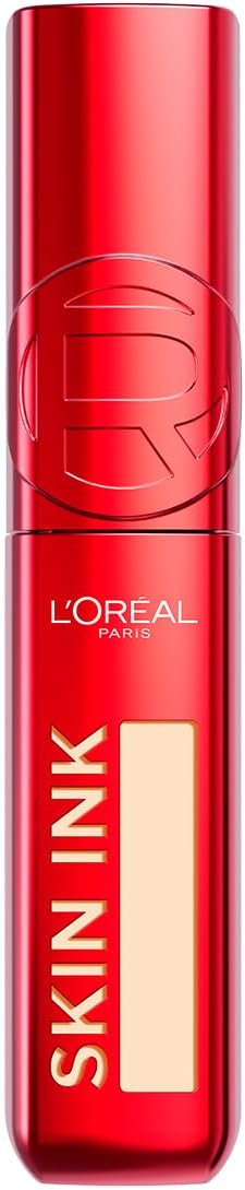 L'Oréal Paris Infallible Skin Ink Base de maquillaje y corrector 2 en 1 de larga duración y resistente a transferencias