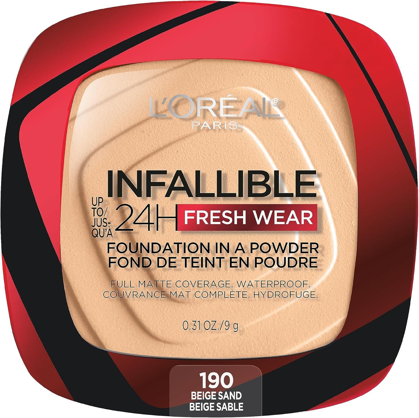 L'Oréal Paris Base en Polvo Infallible Fresh Wear 24H Tono 390 Ebony