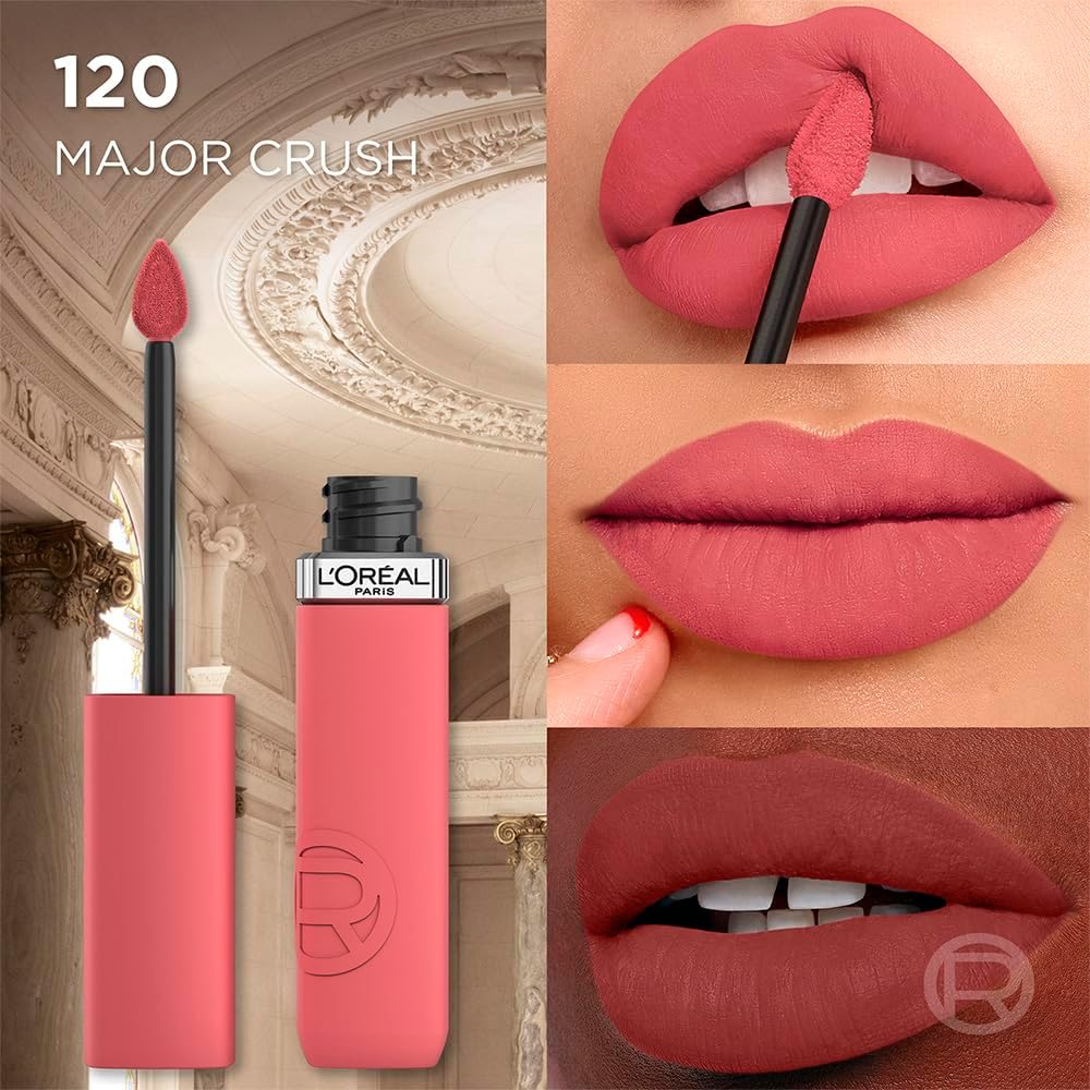 L'Oréal Paris, Infallible Le Matte Resistance, Labial Líquido Mate Larga Duración 16hr, Color Intenso con Ácido Hialurónico