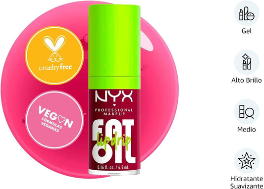 NYX Professional Makeup Fat Oil Lip Drip Gloss Tono That's Chic, 4.8ml