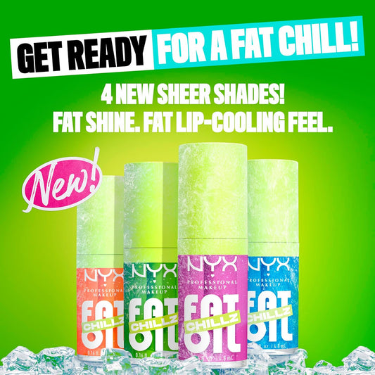 Nyx Professional Makeup Fat Oil Chillz. Gloss Brillo labial hidratante con efecto jugoso