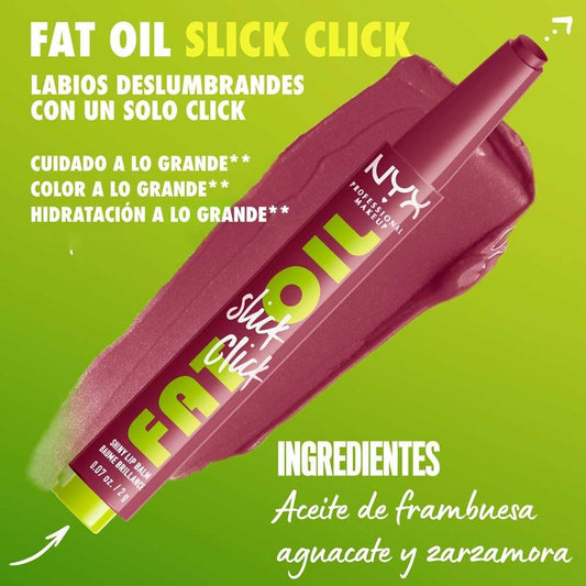 NYX Fat Oil Slick Click Brillo de labios en barra