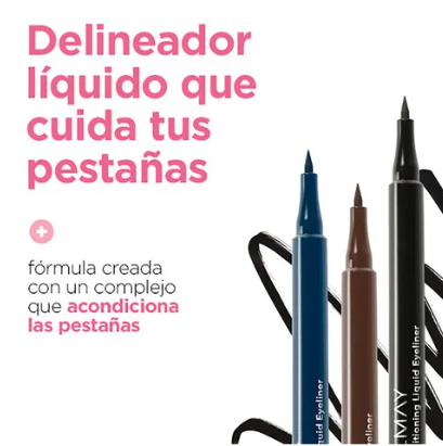 Almay Delineador Líquido Conditioning Liquid Eyeliner Tono Brown
