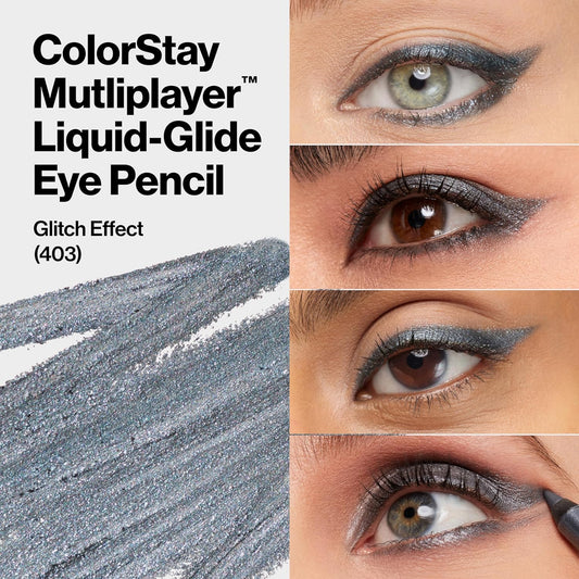 Colorstay Multiplayer Liquid-glide eye pencil Tono 403 glitch effect