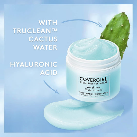 COVERGIRL Clean Fresh Skincare – Crema en Gel Ultraligera para la Piel, 60 ml