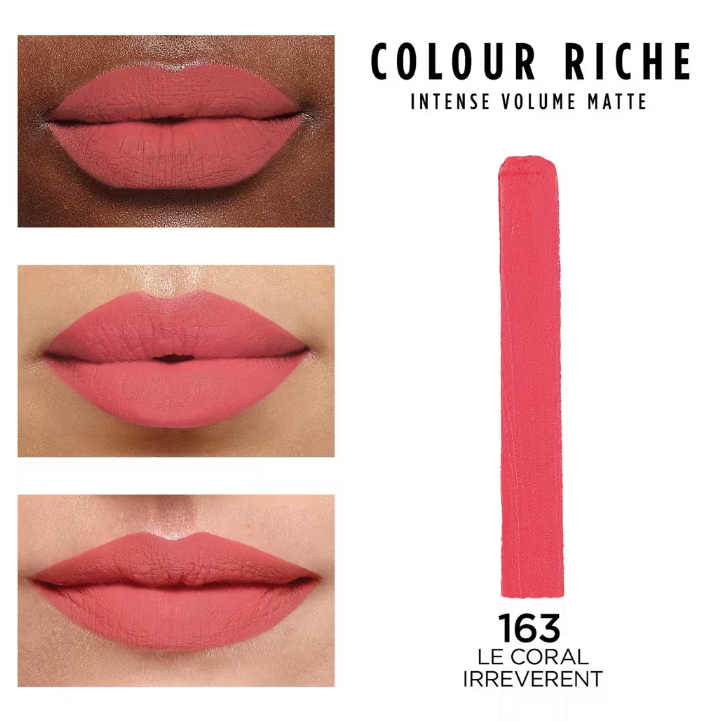 L'Oréal Paris Color Riche Labial Mate Tono 163 le coral irreverent